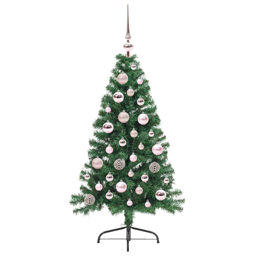 Sapin de Noël artificiel pré-éclairé Vert 120 cm PVC - XIOS