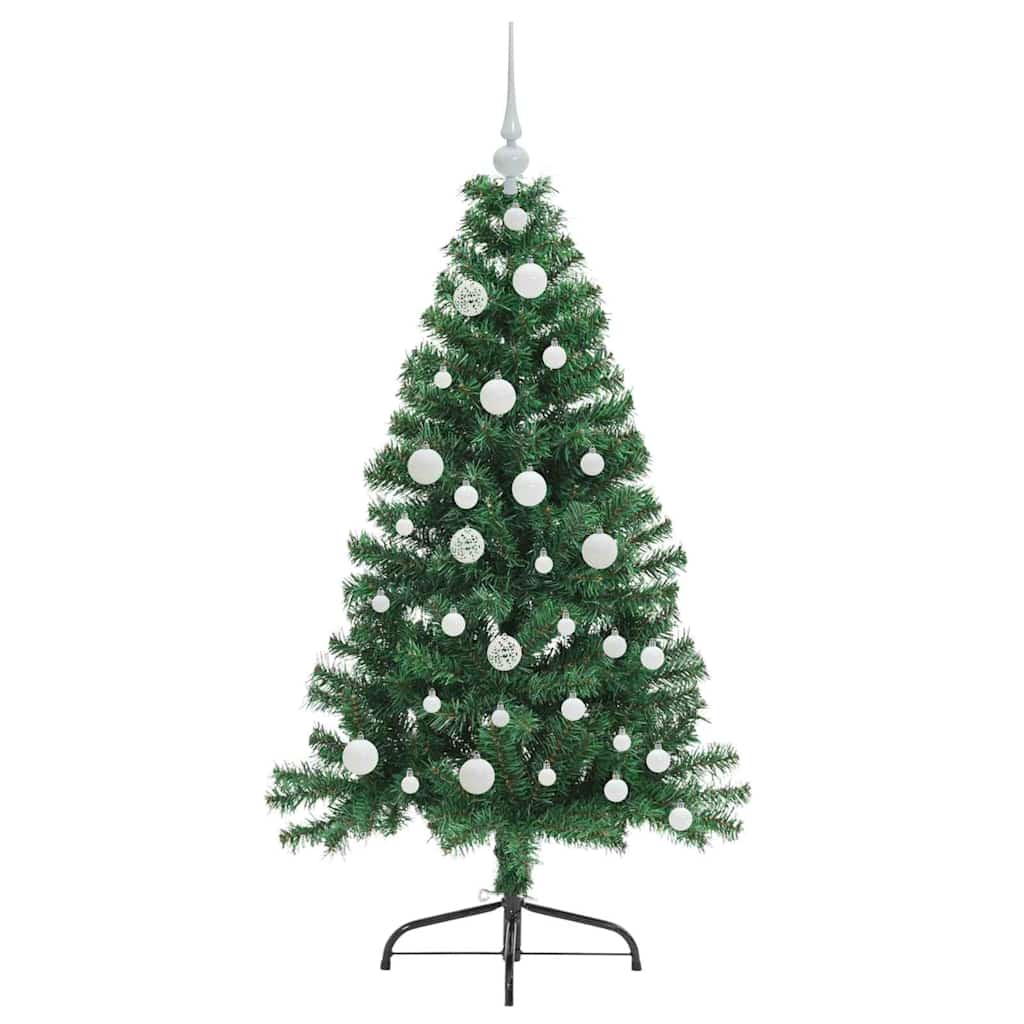 Sapin de Noël artificiel pré-éclairé Vert 120 cm PVC - XIOS