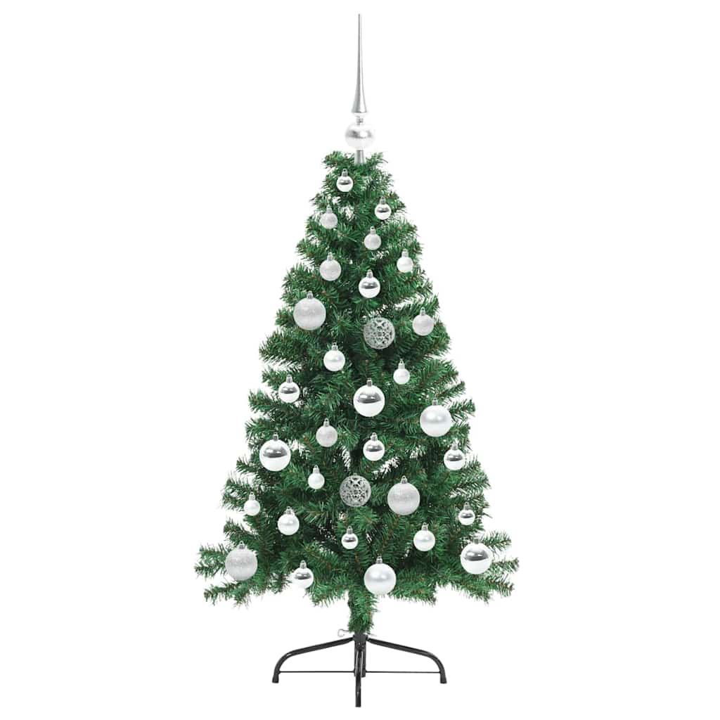 Sapin de Noël artificiel pré-éclairé Vert 120 cm PVC - XIOS