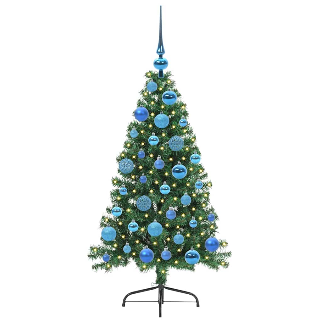 Sapin de Noël artificiel pré-éclairé Vert 120 cm PVC - XIOS