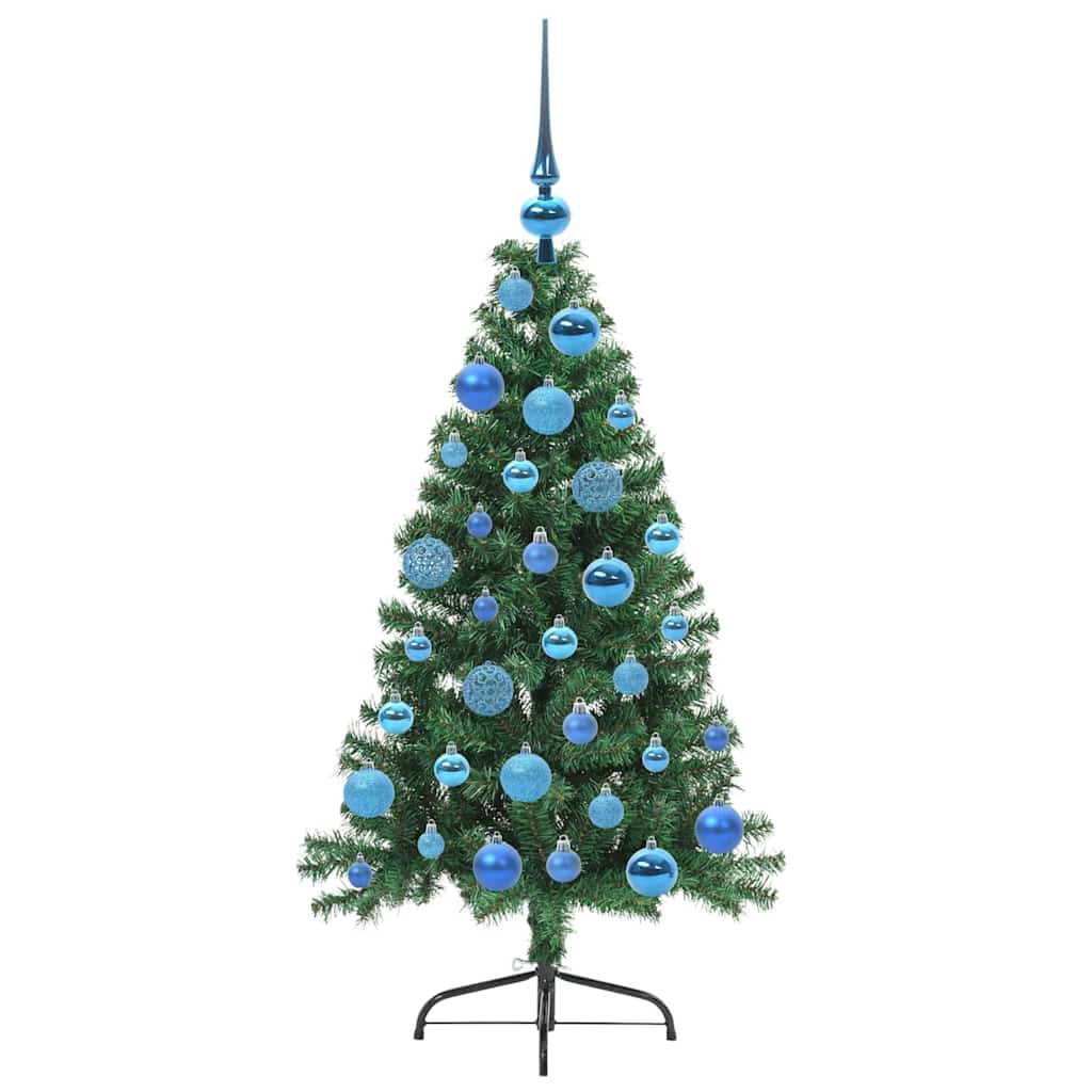 Sapin de Noël artificiel pré-éclairé Vert 120 cm PVC - XIOS