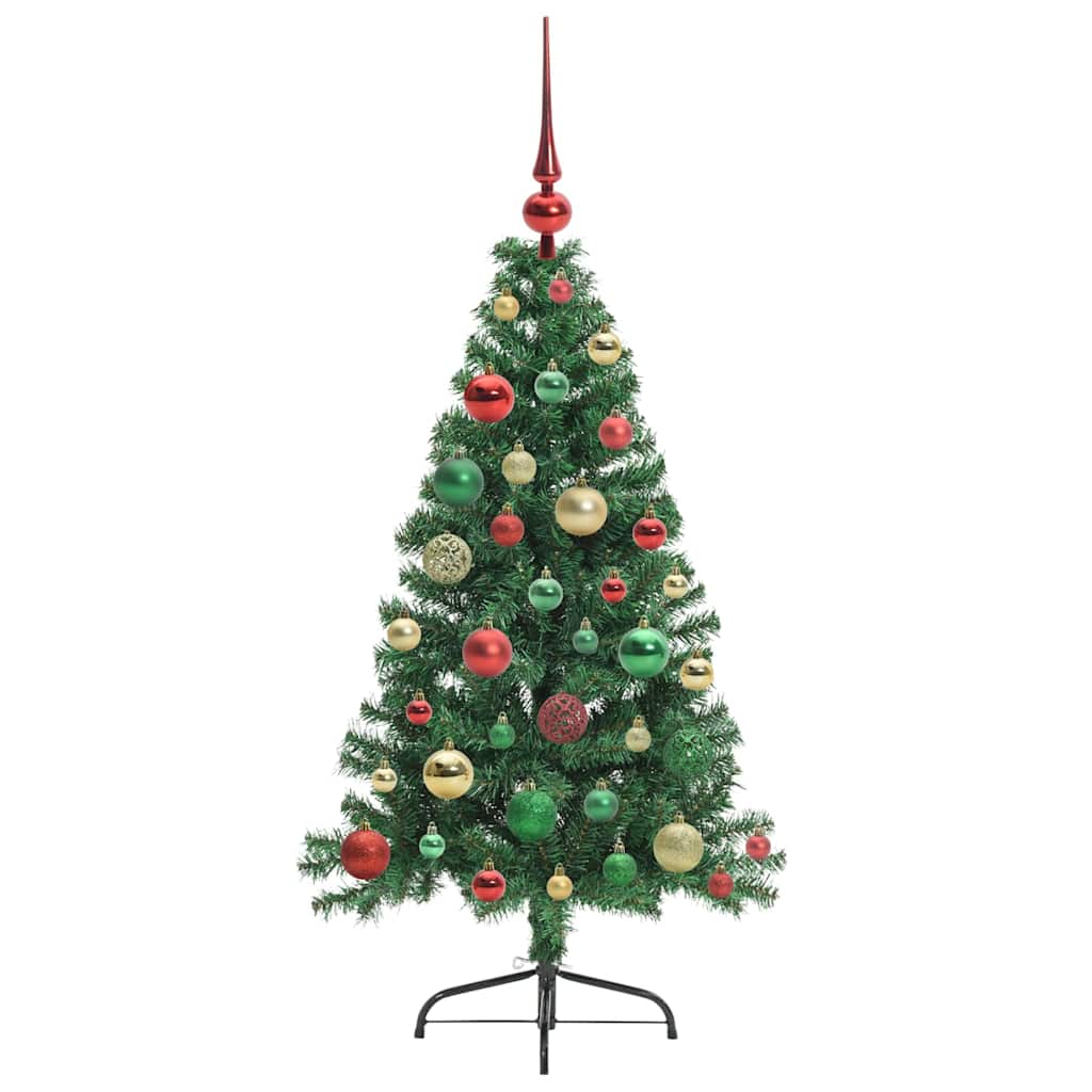 Sapin de Noël artificiel pré-éclairé Vert 120 cm PVC - XIOS