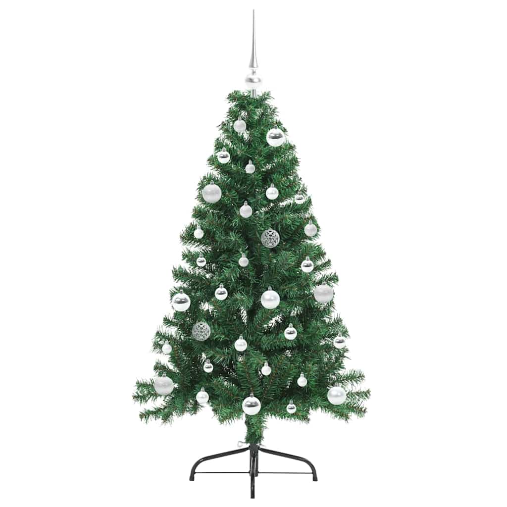 Sapin de Noël artificiel pré-éclairé Vert 150 cm PVC - XIOS