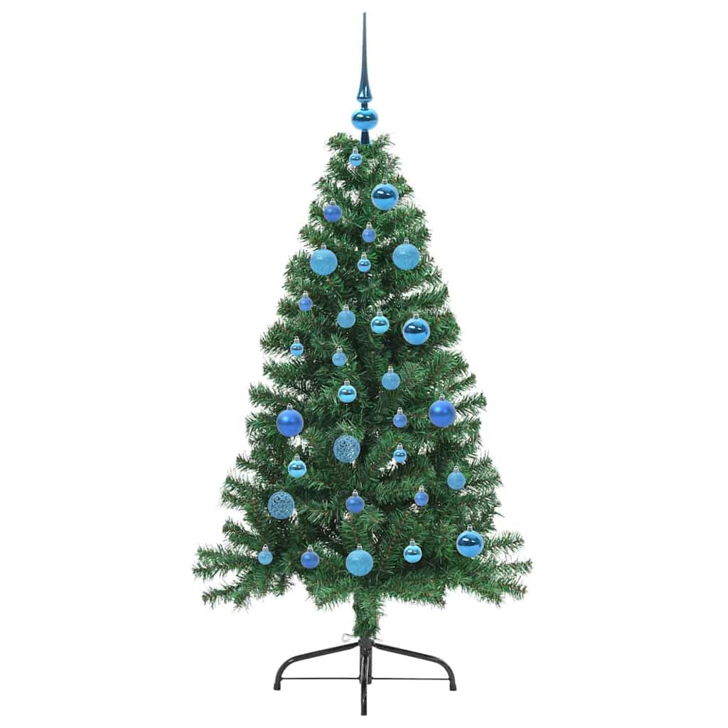 Sapin de Noël artificiel pré-éclairé Vert 150 cm PVC - XIOS