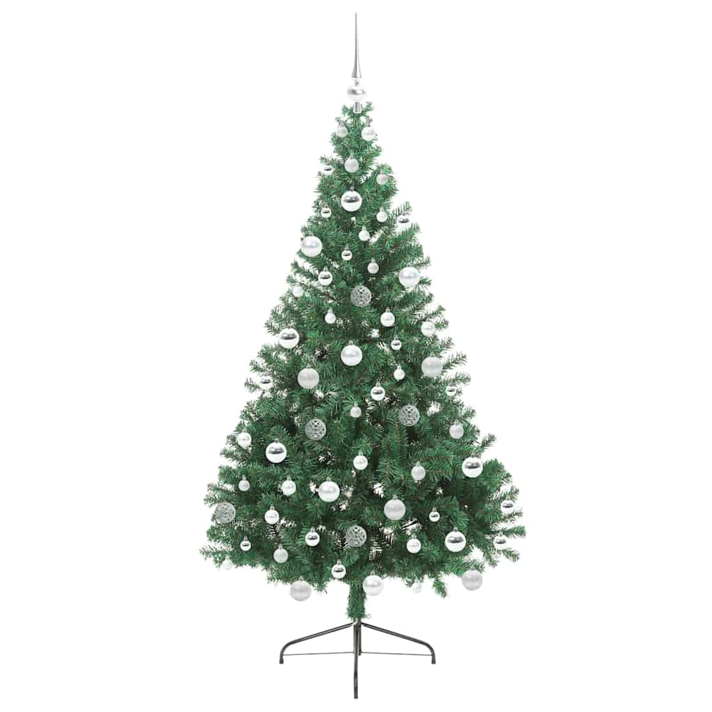 Sapin de Noël artificiel pré-éclairé Vert 180 cm PVC - XIOS