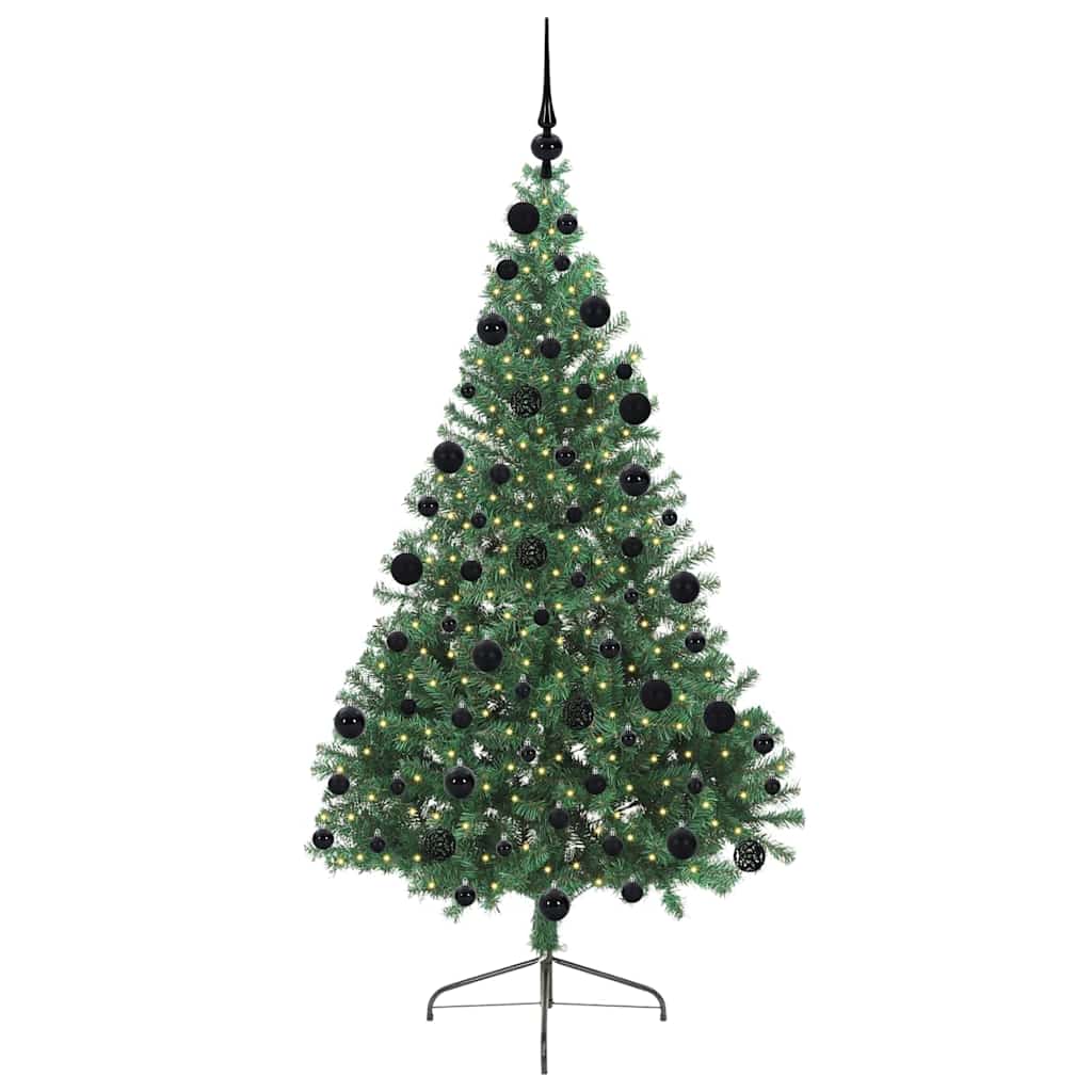 Sapin de Noël artificiel pré-éclairé Vert 210 cm PVC - XIOS