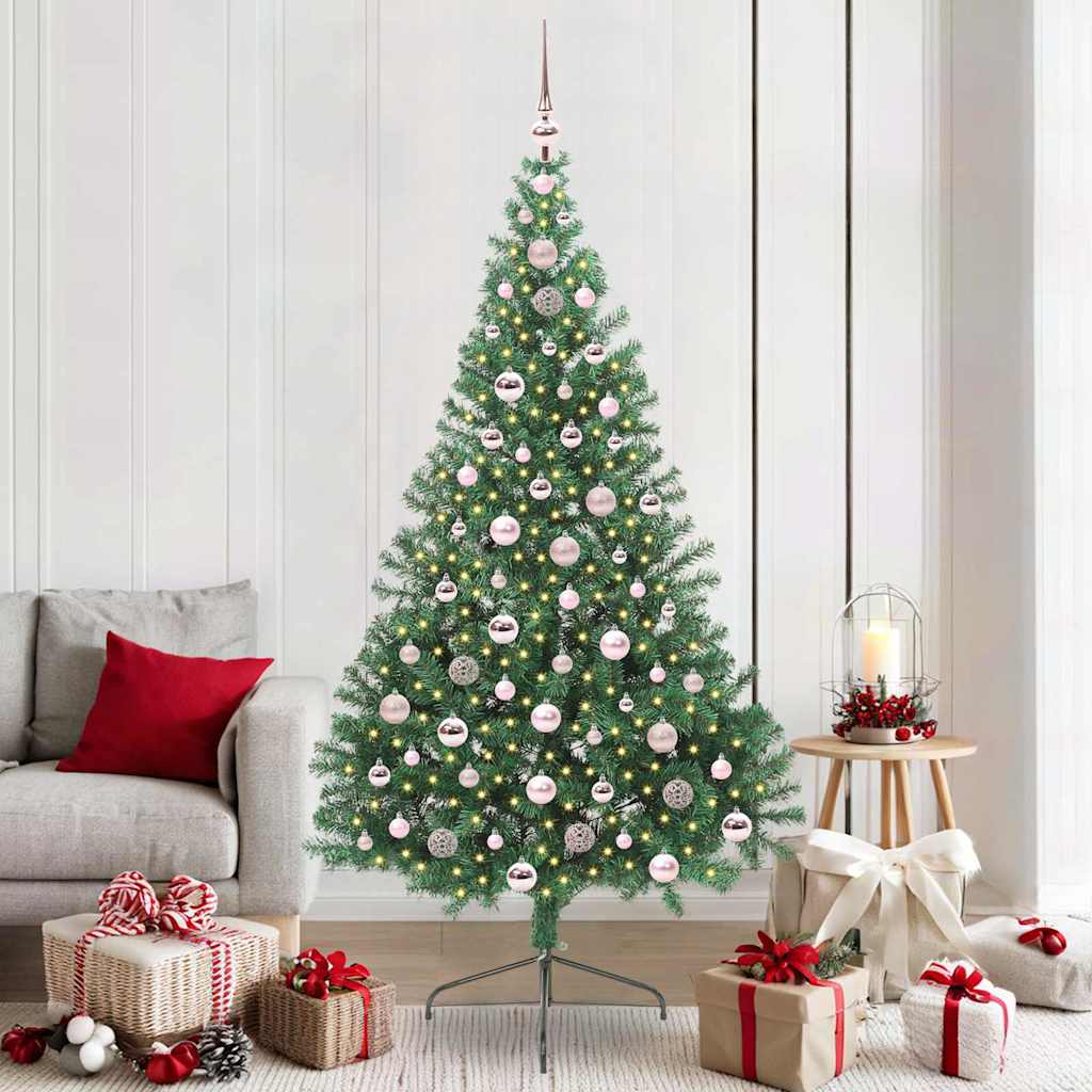 Sapin de Noël artificiel pré-éclairé Vert 210 cm PVC - XIOS