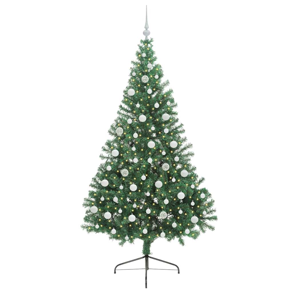 Sapin de Noël artificiel pré-éclairé Vert 210 cm PVC - XIOS