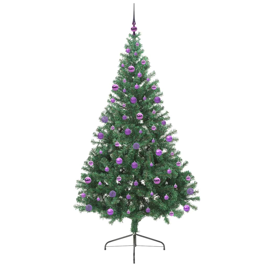 Sapin de Noël artificiel pré-éclairé Vert 210 cm PVC - XIOS
