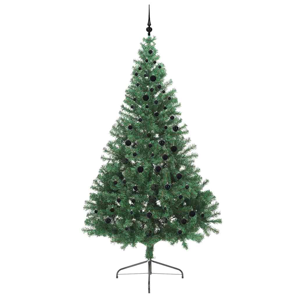 Sapin de Noël artificiel pré-éclairé Vert 240 cm PVC - XIOS