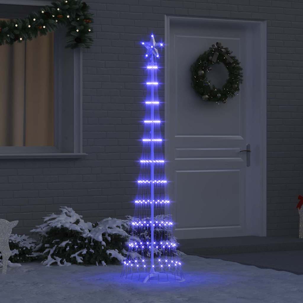 Arbre de Noël LED avec 230 LED Bleu 51 x 51 x 190 cm Métal - XIOS