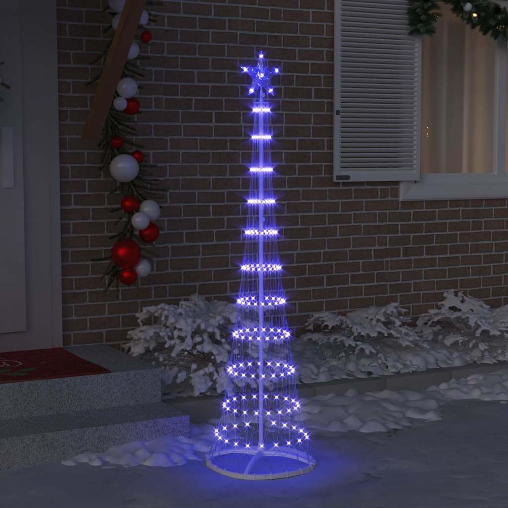 Arbre de Noël LED avec 230 LED Bleu 51 x 51 x 190 cm Métal - XIOS