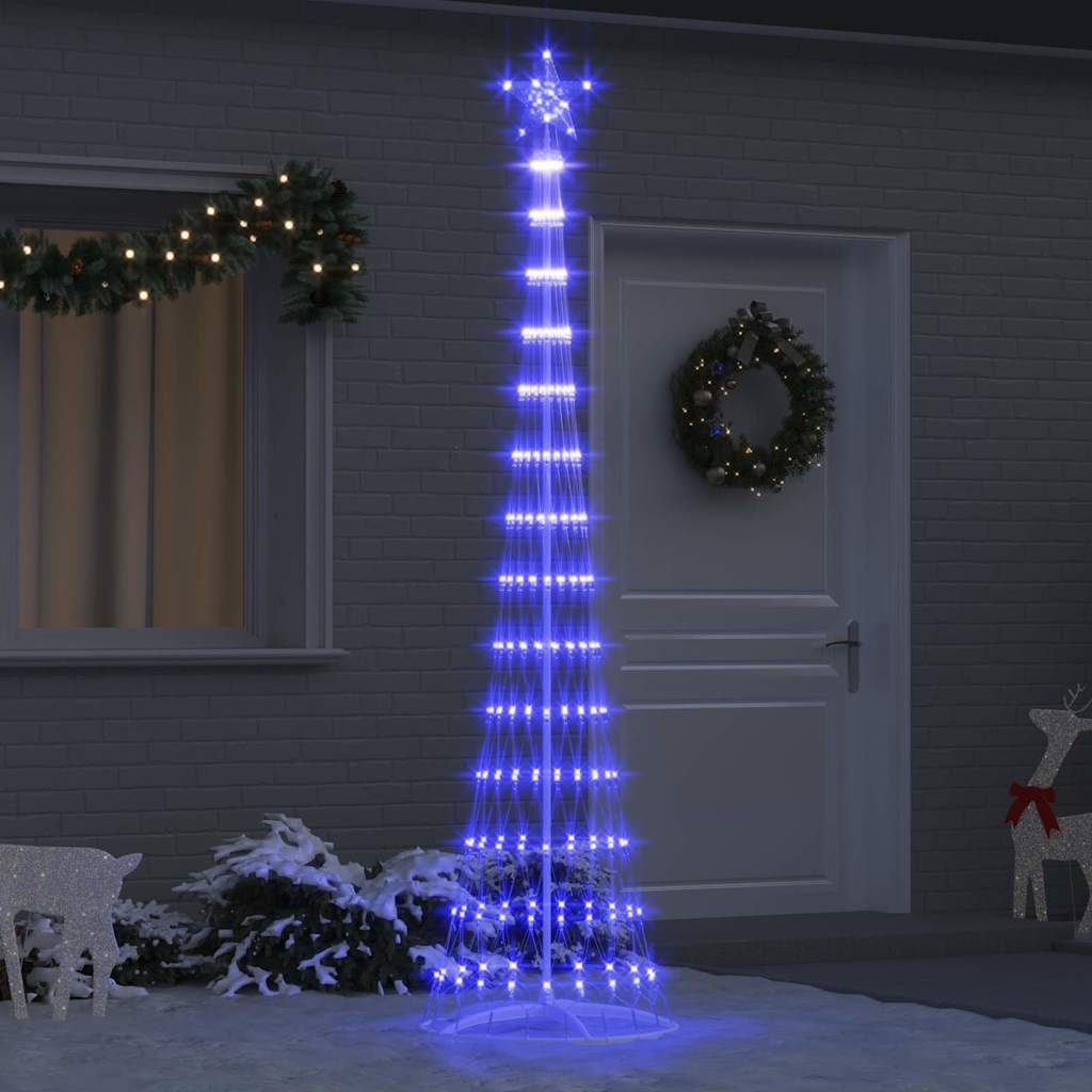 Arbre de Noël LED avec 290 LED Bleu 70 x 70 x 250 cm Métal - XIOS