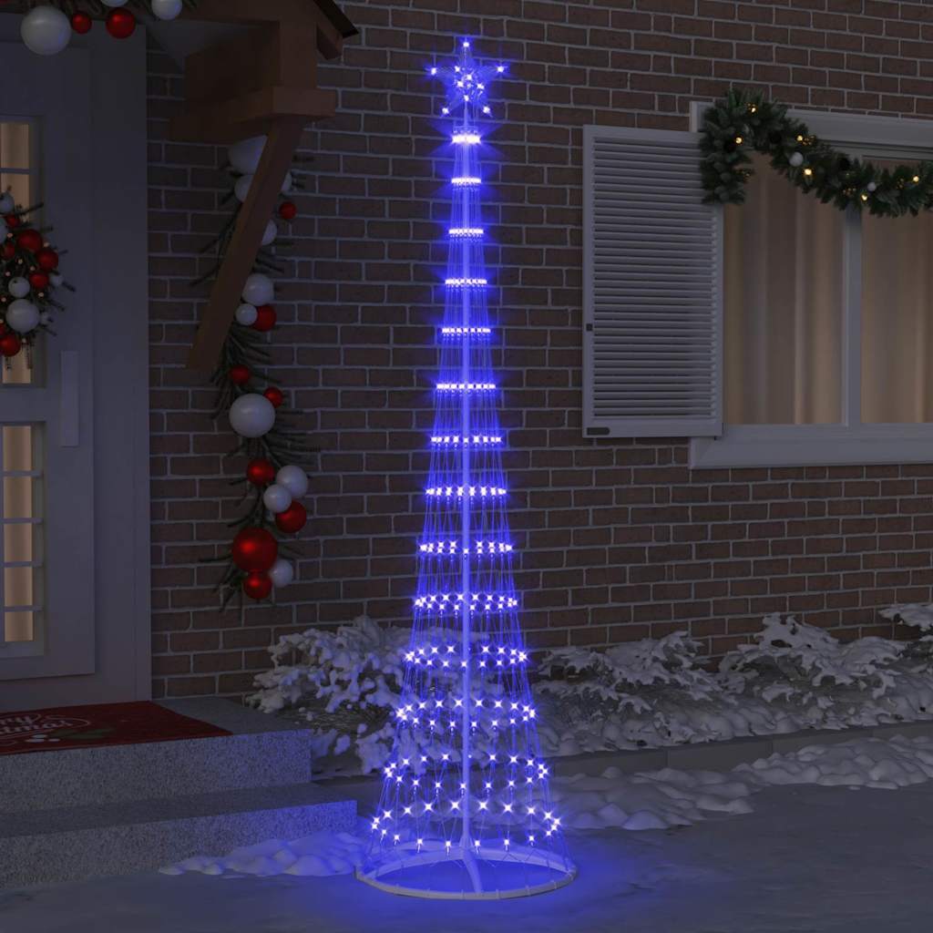 Arbre de Noël LED avec 290 LED Bleu 70 x 70 x 250 cm Métal - XIOS