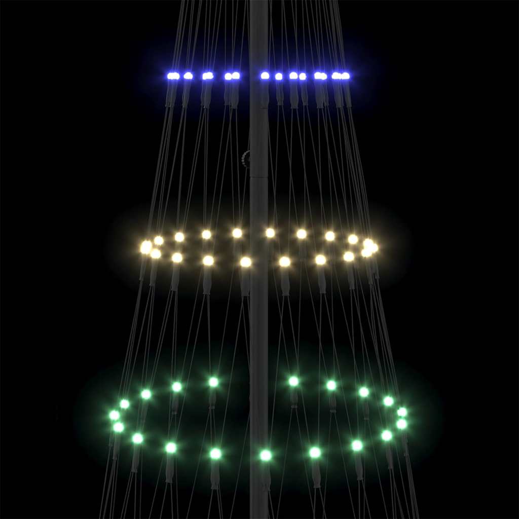 Arbre de Noël LED Multicolore 100 x 100 x 250 cm Métal - XIOS