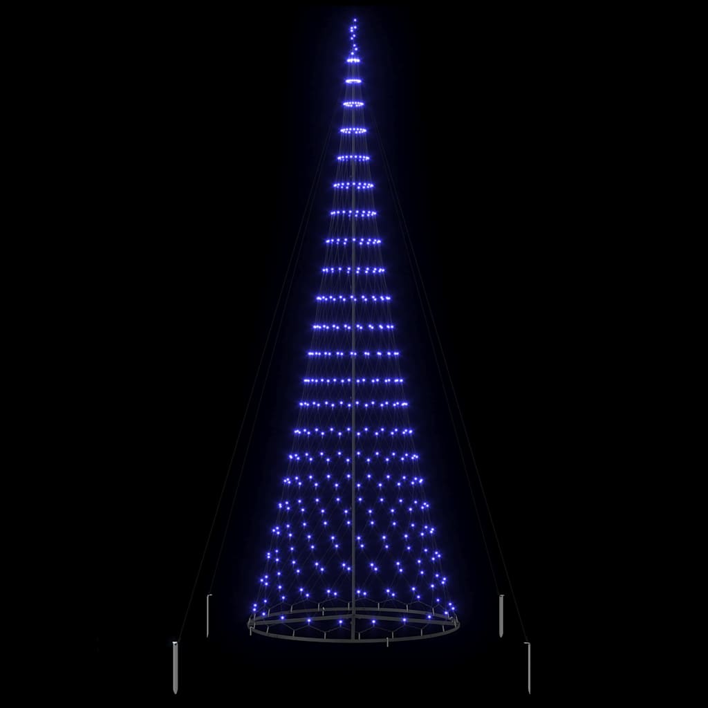 Arbre de Noël LED Bleu 138,5 x 138,5 x 399 cm Métal - XIOS