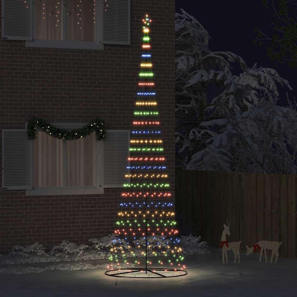 Arbre de Noël LED Multicolore 160 x 160 x 500 cm Métal - XIOS