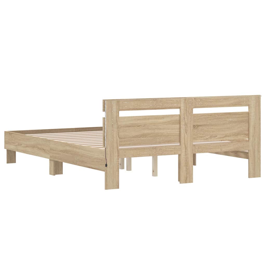 Cadre de lit Sonoma 152 x 203 cm Bois d'ingénierie - XIOS