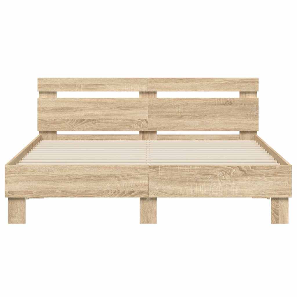 Cadre de lit Sonoma 152 x 203 cm Bois d'ingénierie - XIOS