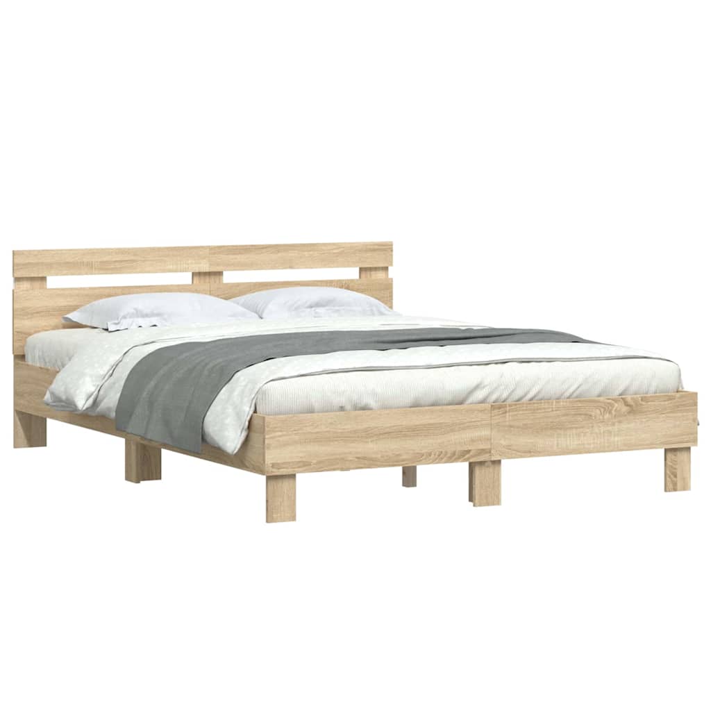 Cadre de lit Sonoma 152 x 203 cm Bois d'ingénierie - XIOS