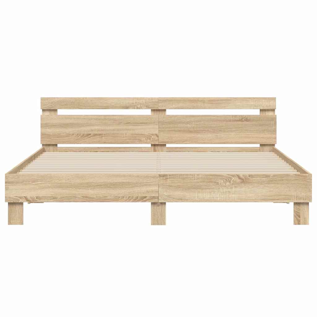 Cadre de lit Sonoma 193 x 203 cm Bois d'ingénierie - XIOS