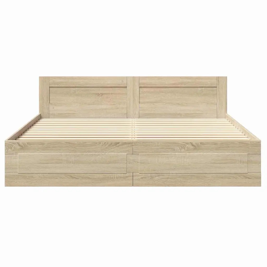 Cadre de lit Sonoma 193 x 203 cm Bois d’ingénierie - XIOS