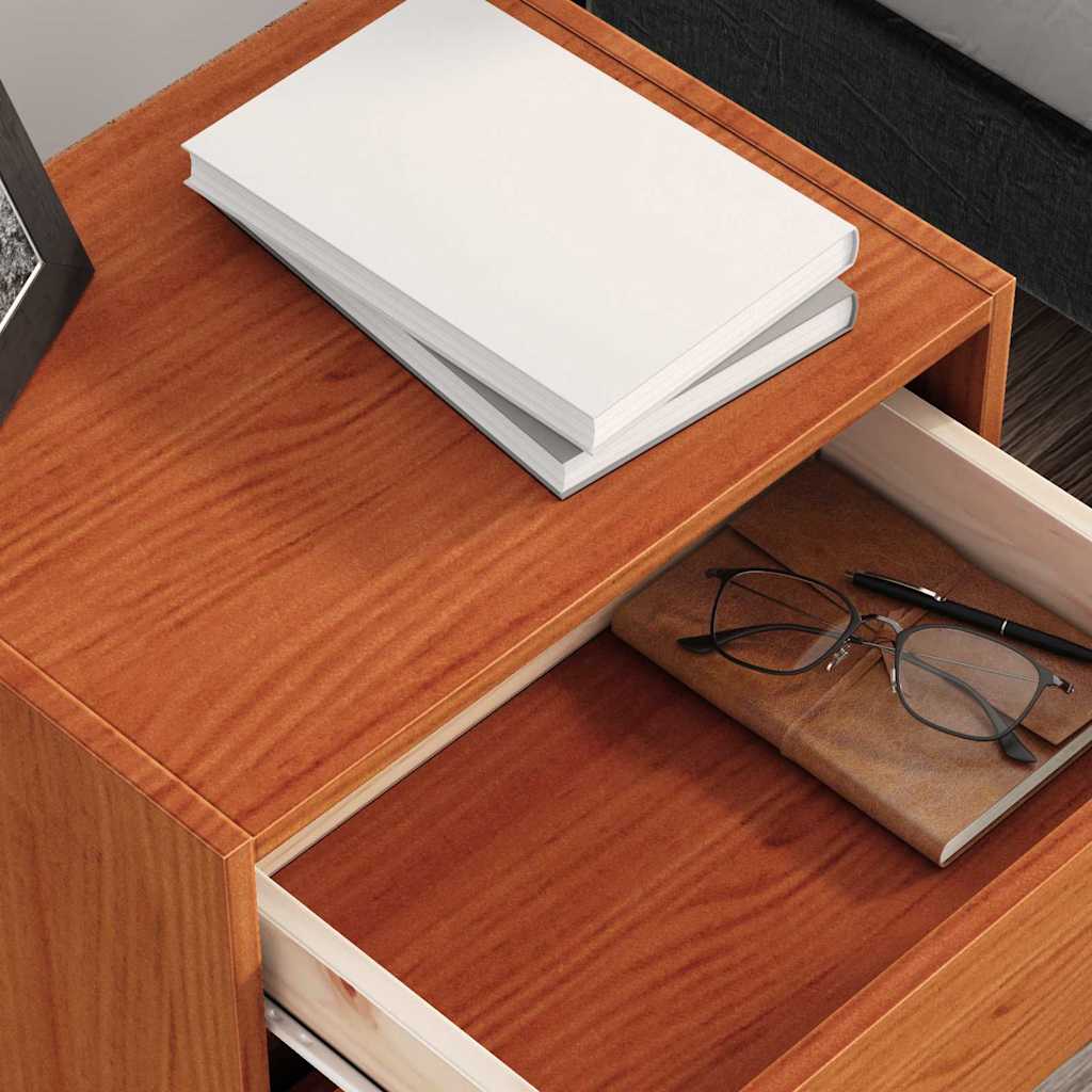 Tables de chevet Brun cire 40 x 30.5 x 35.5 cm Bois de pin - XIOS