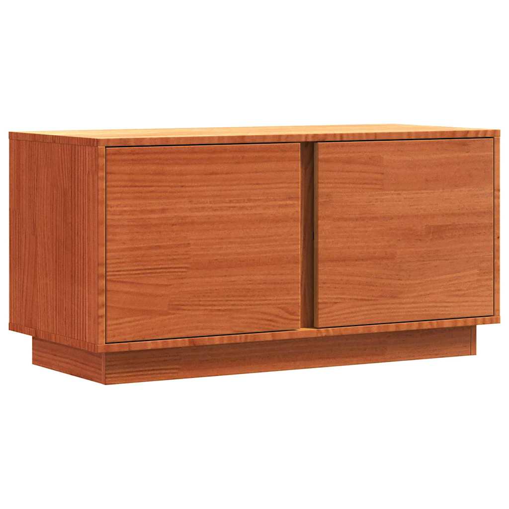 Meuble TV Brun cire 80 x 35 x 40,5 cm Pin massif - XIOS