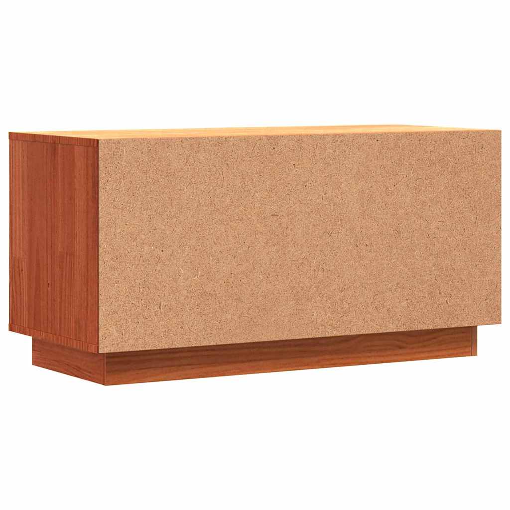 Meuble TV Brun cire 80 x 35 x 40,5 cm Pin massif - XIOS