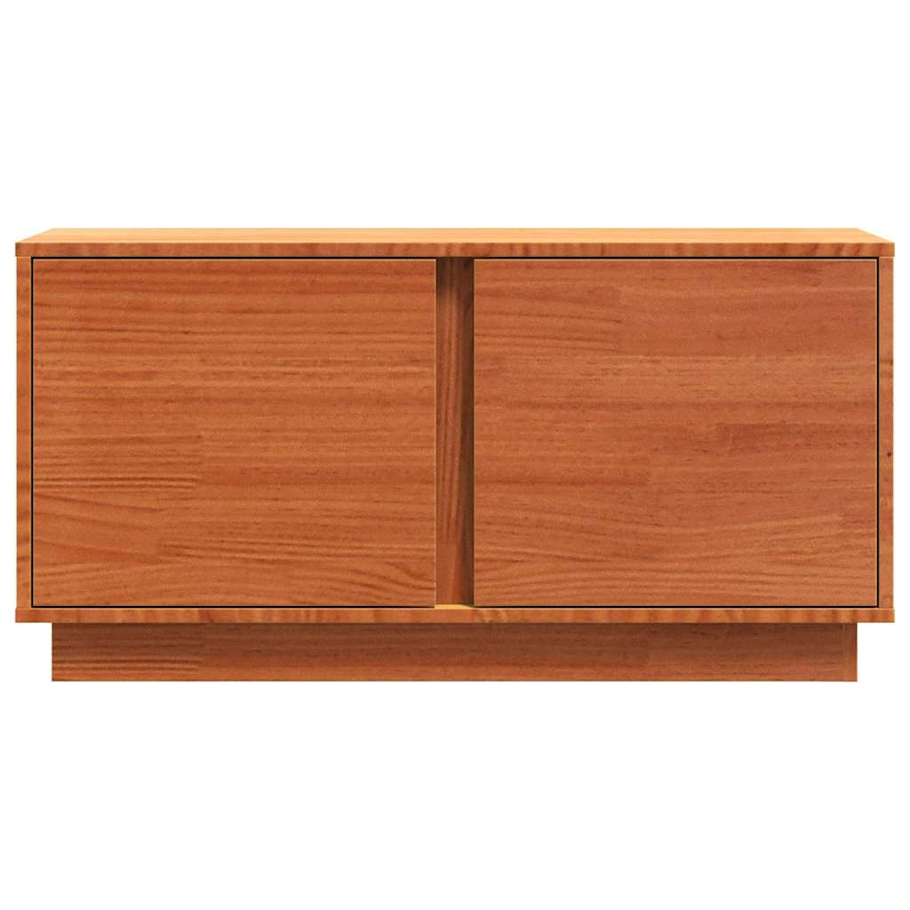 Meuble TV Brun cire 80 x 35 x 40,5 cm Pin massif - XIOS