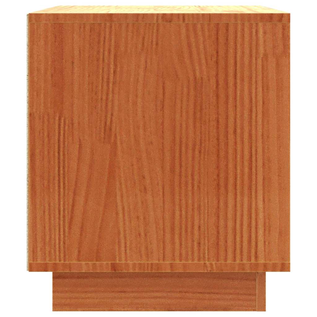 Meuble TV Brun cire 80 x 35 x 40,5 cm Pin massif - XIOS