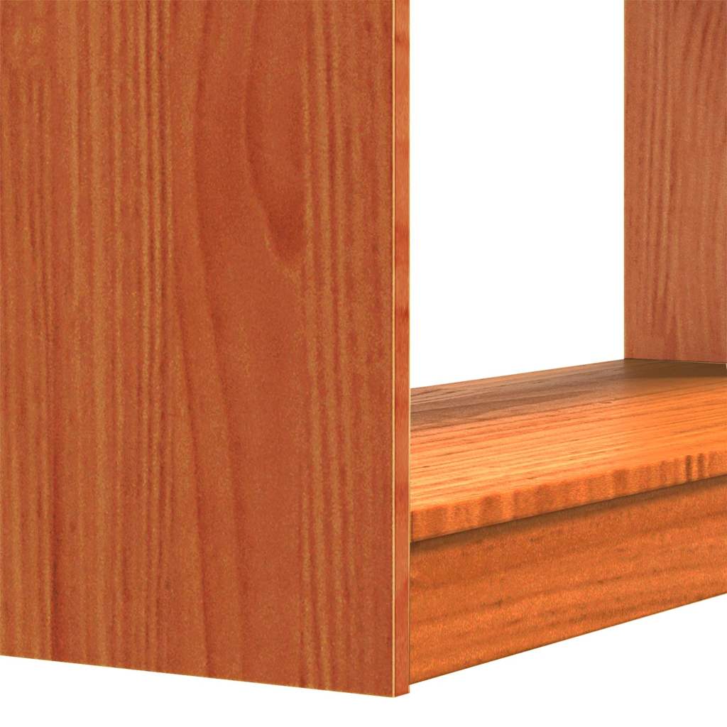 Bibliothèque Brun cire 80 x 30 x 167,5 cm Pin massif - XIOS