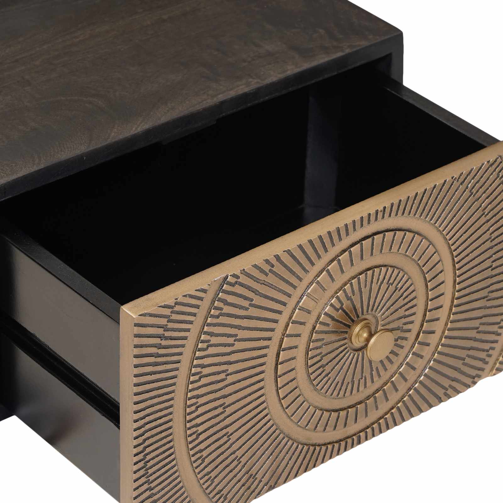Cabinet de chevet Laiton 40 x 30 x 20 cm - XIOS