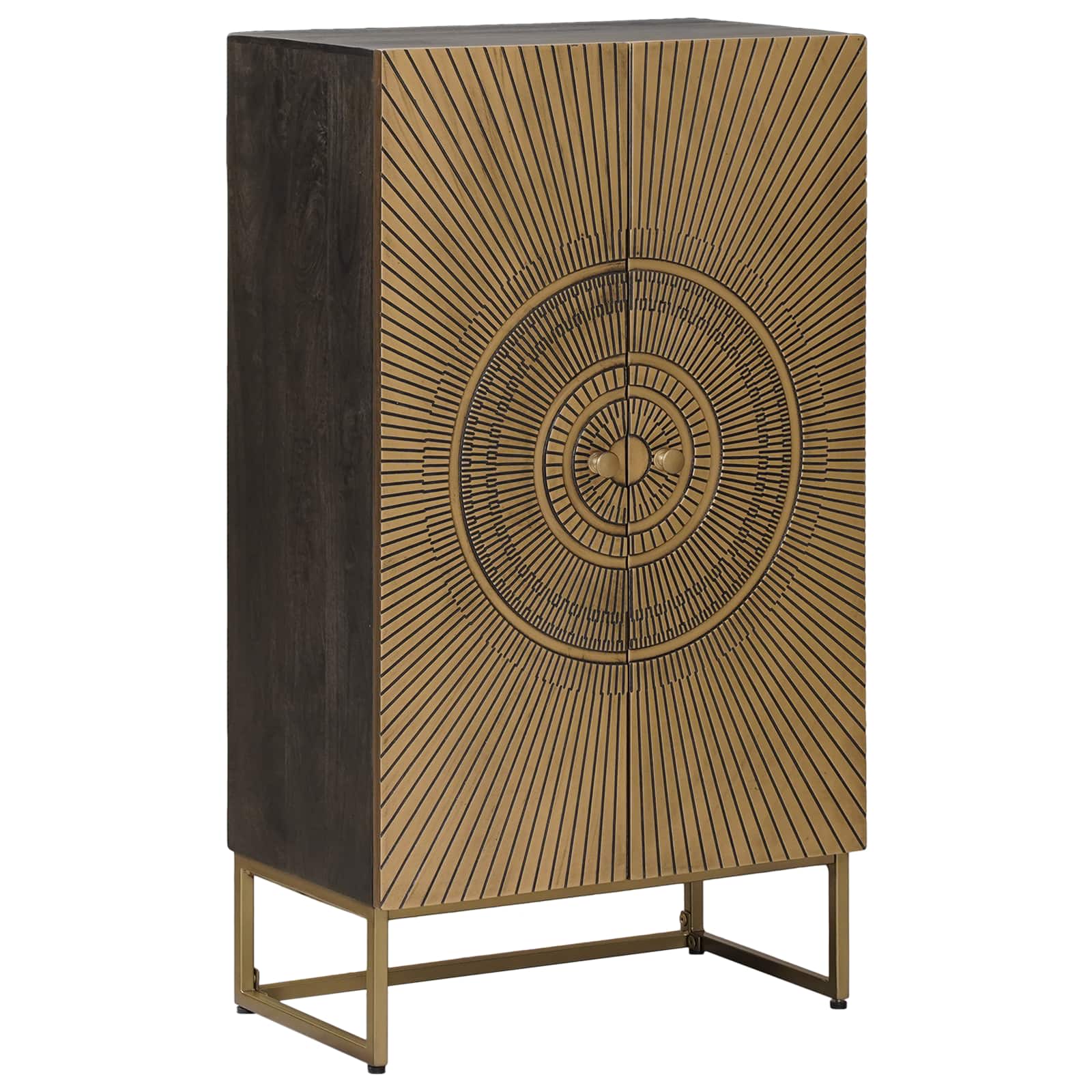 Haut Armoire Laiton 53,5 x 30 x 95 cm - XIOS
