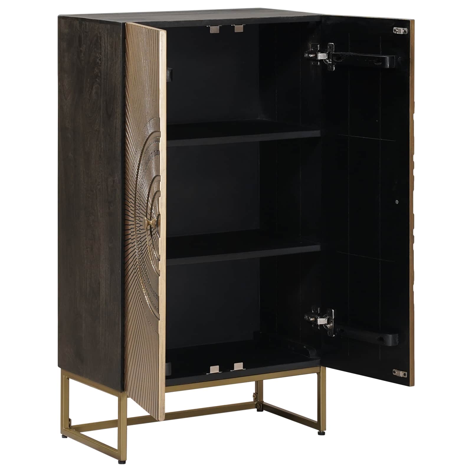 Haut Armoire Laiton 53,5 x 30 x 95 cm - XIOS