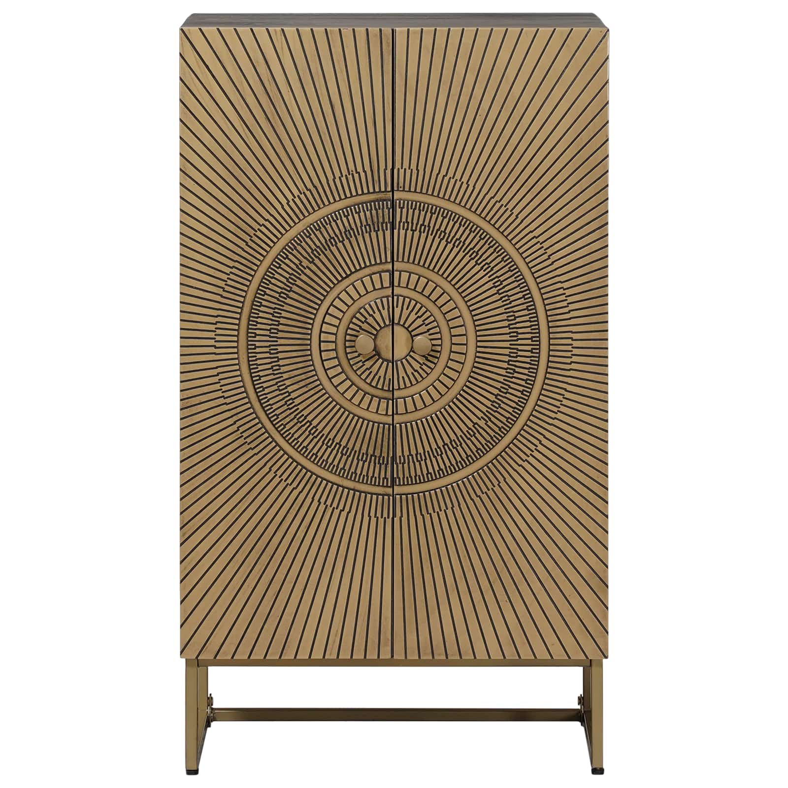 Haut Armoire Laiton 53,5 x 30 x 95 cm - XIOS