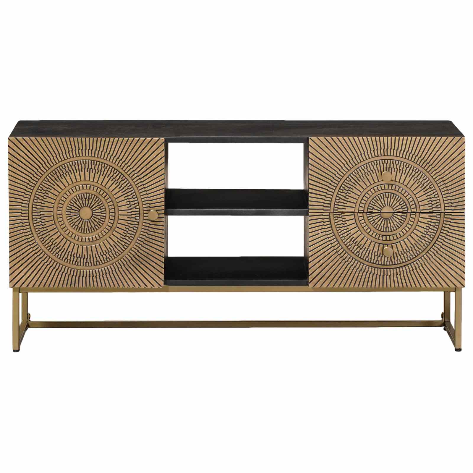Meuble TV avec tiroir avec étagère Laiton 105 x 30 x 50 cm - XIOS
