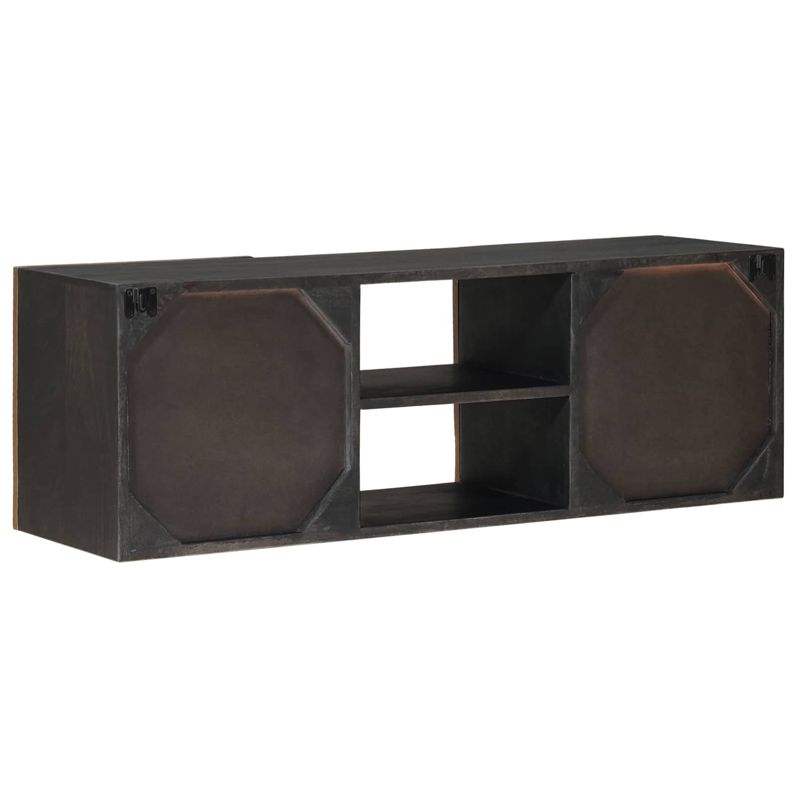 Meuble TV avec étagère avec stockage Laiton 105 x 30 x 35 cm - XIOS