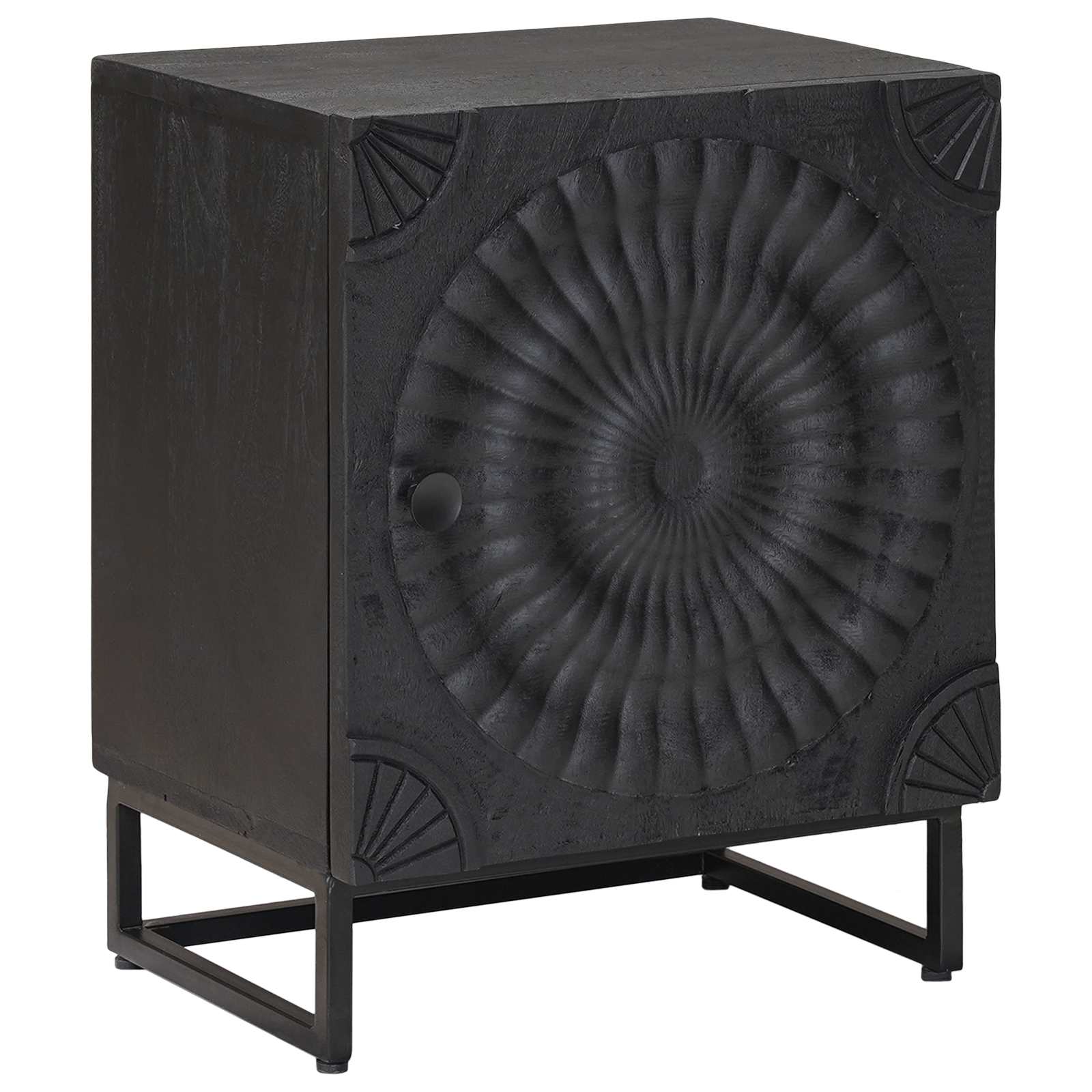 Cabinet de chevet Noir 40 x 30 x 50 cm - XIOS