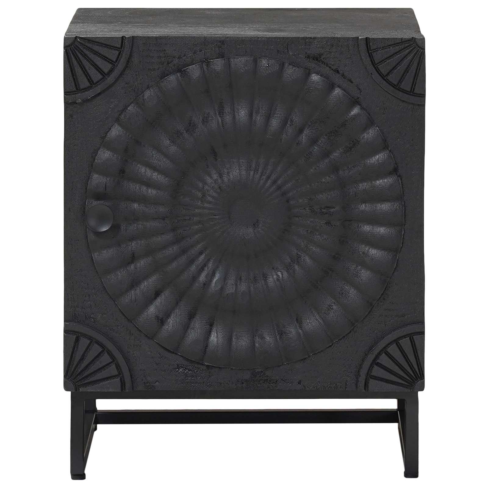 Cabinet de chevet Noir 40 x 30 x 50 cm - XIOS