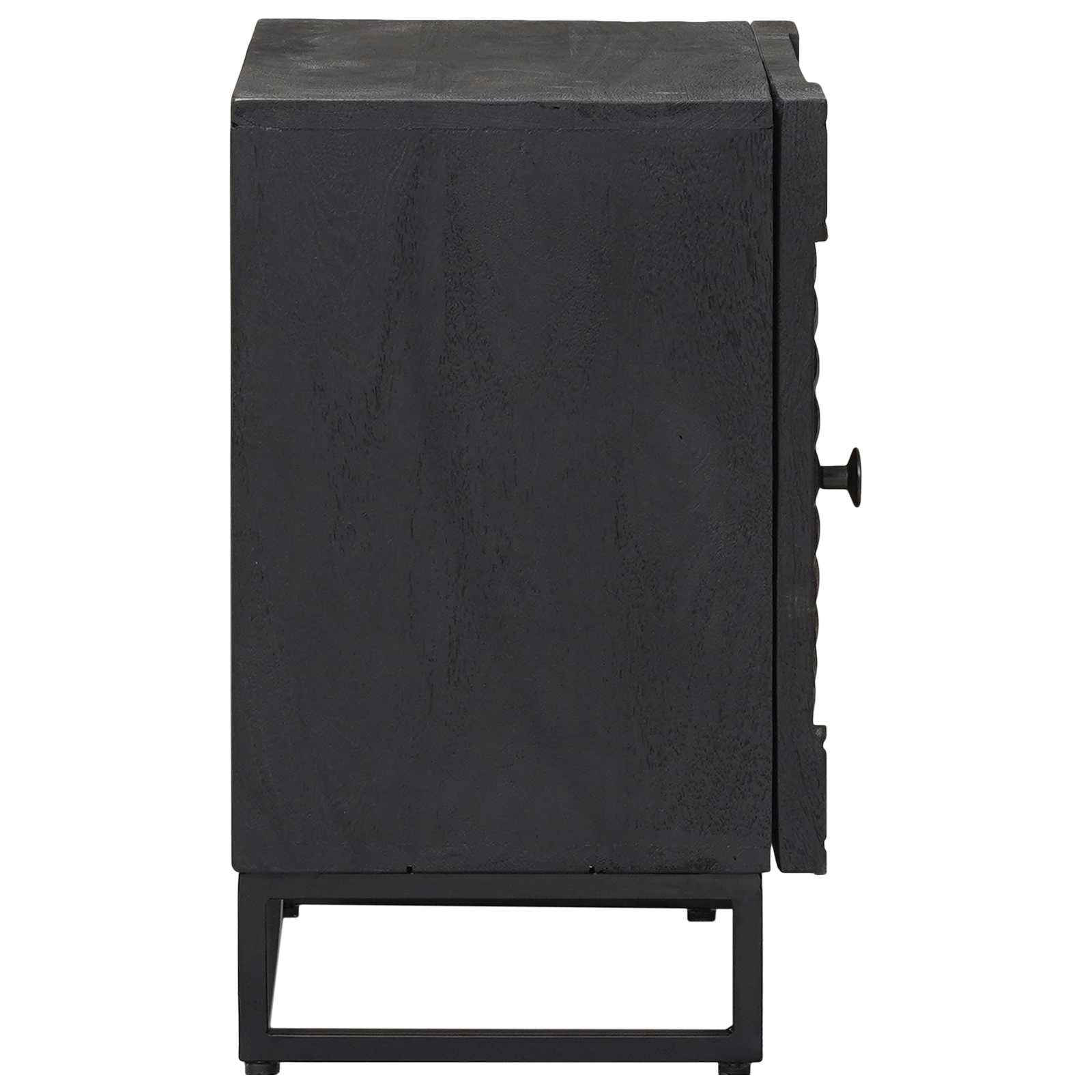 Cabinet de chevet Noir 40 x 30 x 50 cm - XIOS