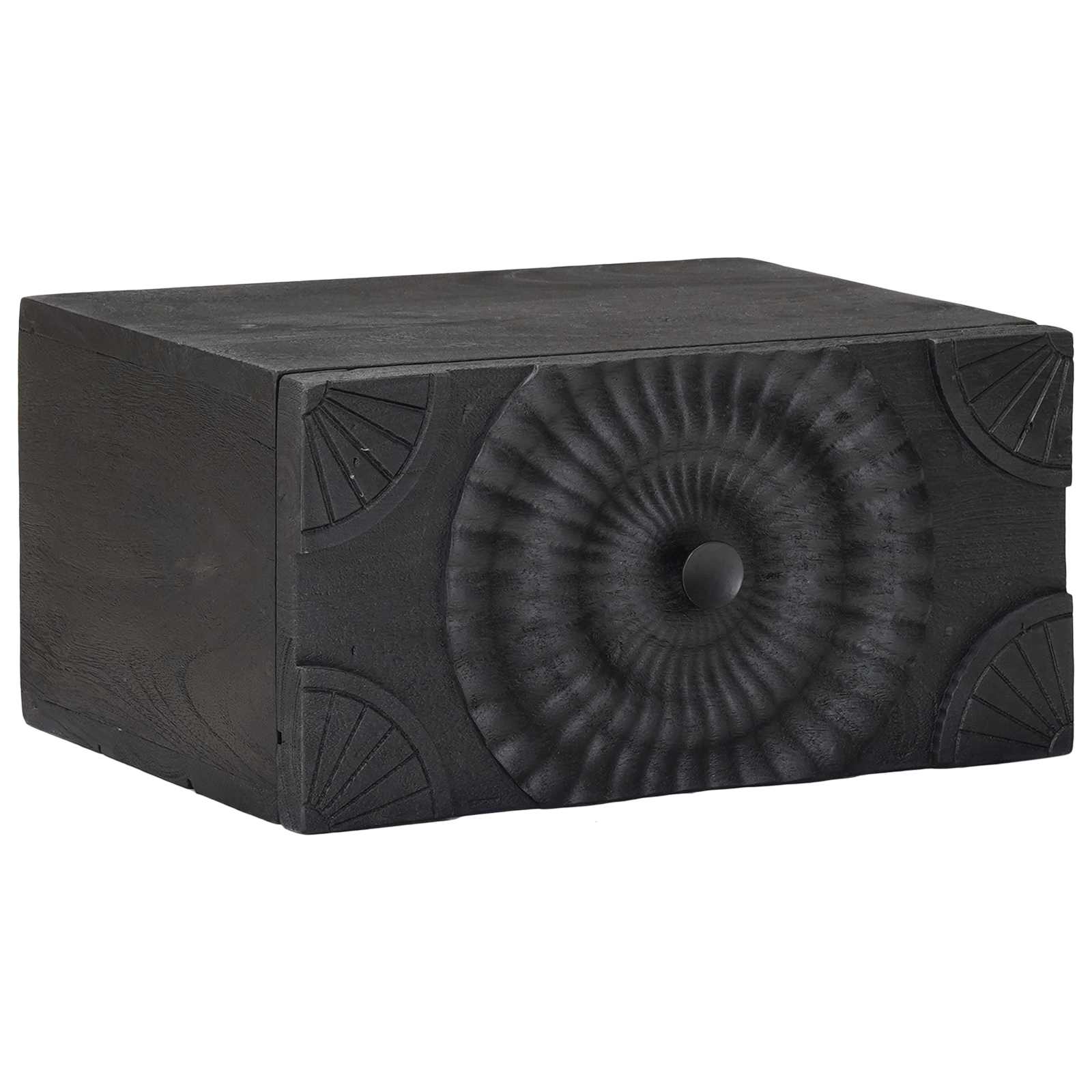 Cabinet de chevet avec tiroir Noir 40 x 30 x 20 cm - XIOS