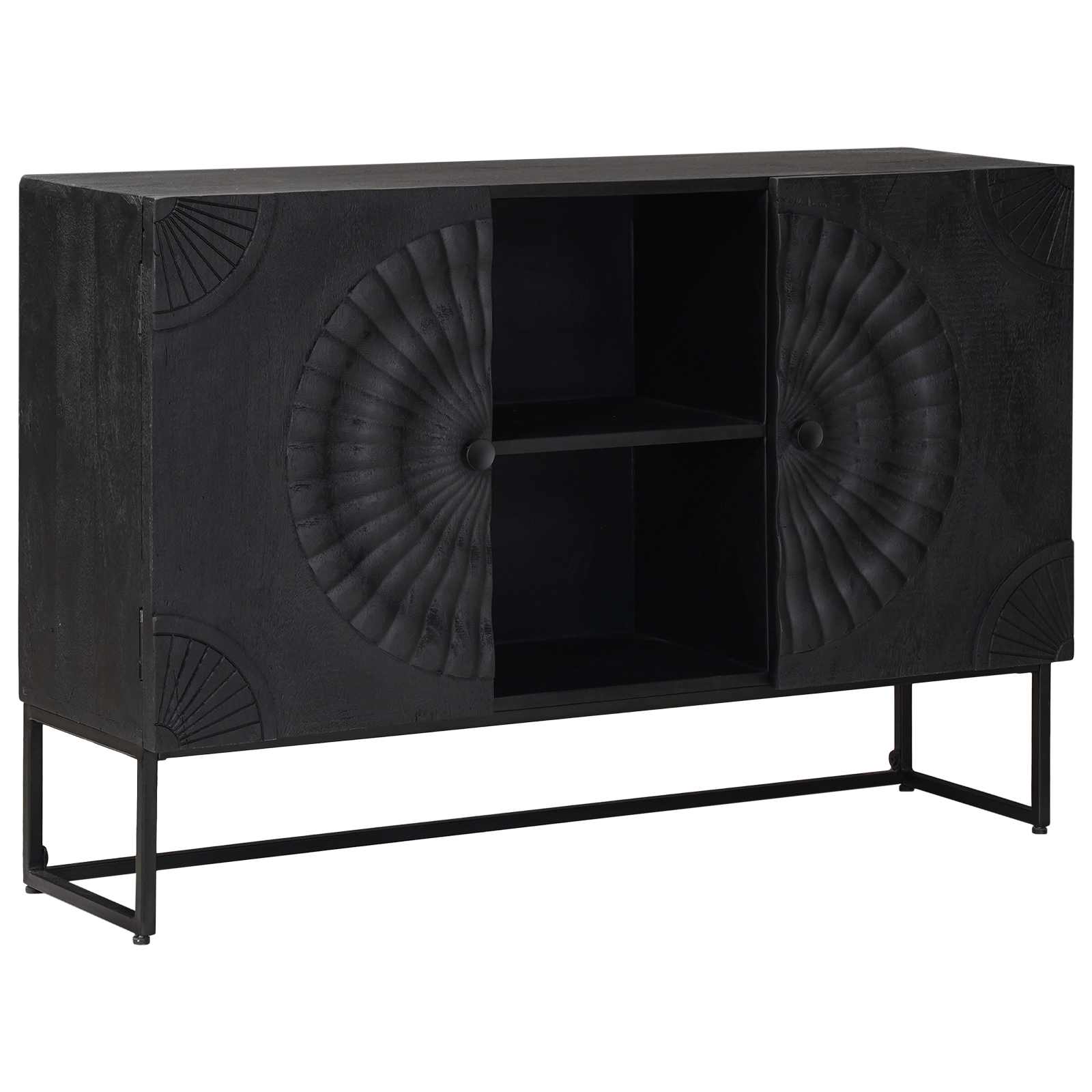 Buffet Noir 105 x 30 x 68 cm - XIOS