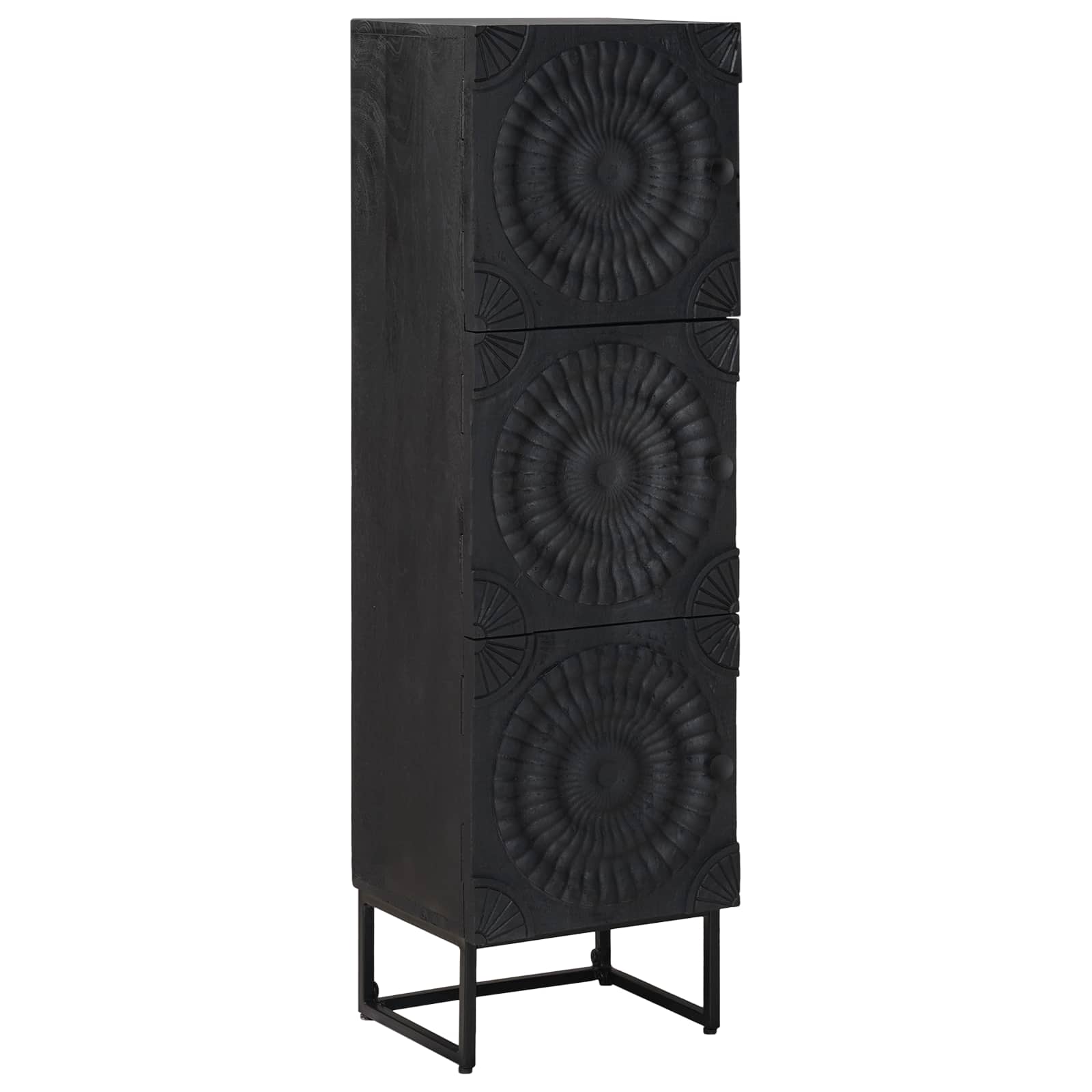 Haut Armoire Noir 35 x 30 x 120 cm - XIOS