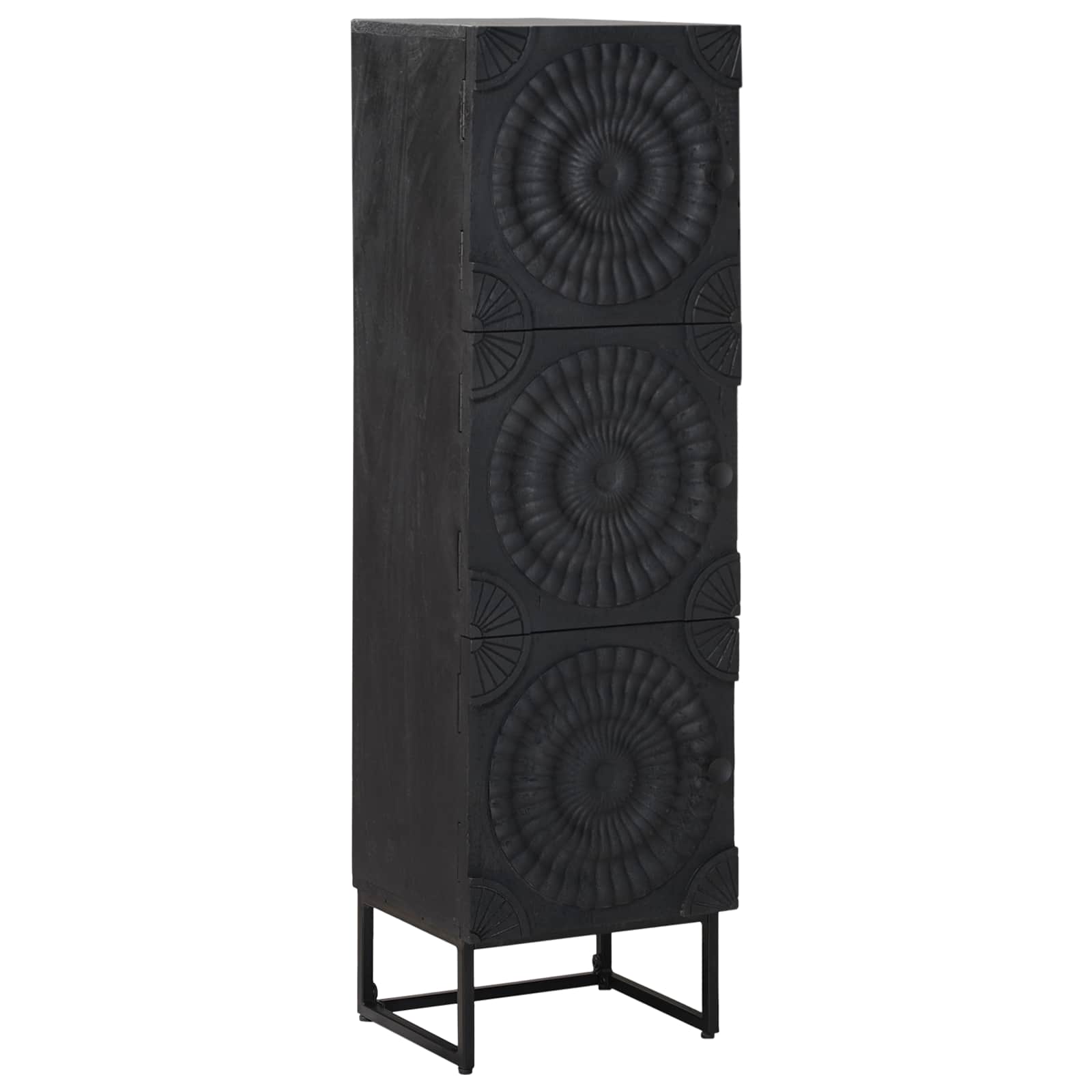 Haut Armoire Noir 35 x 30 x 120 cm - XIOS