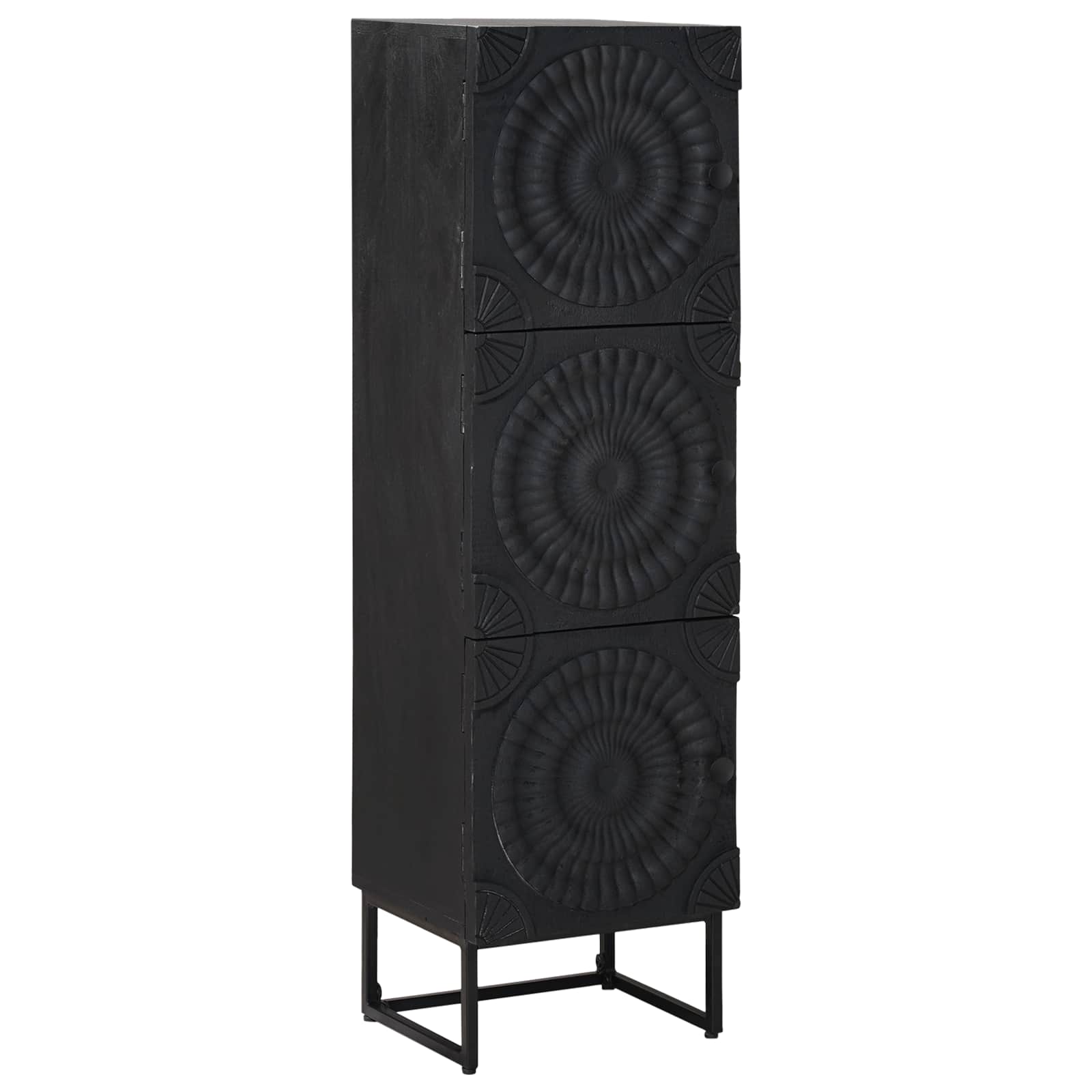 Haut Armoire Noir 35 x 30 x 120 cm - XIOS