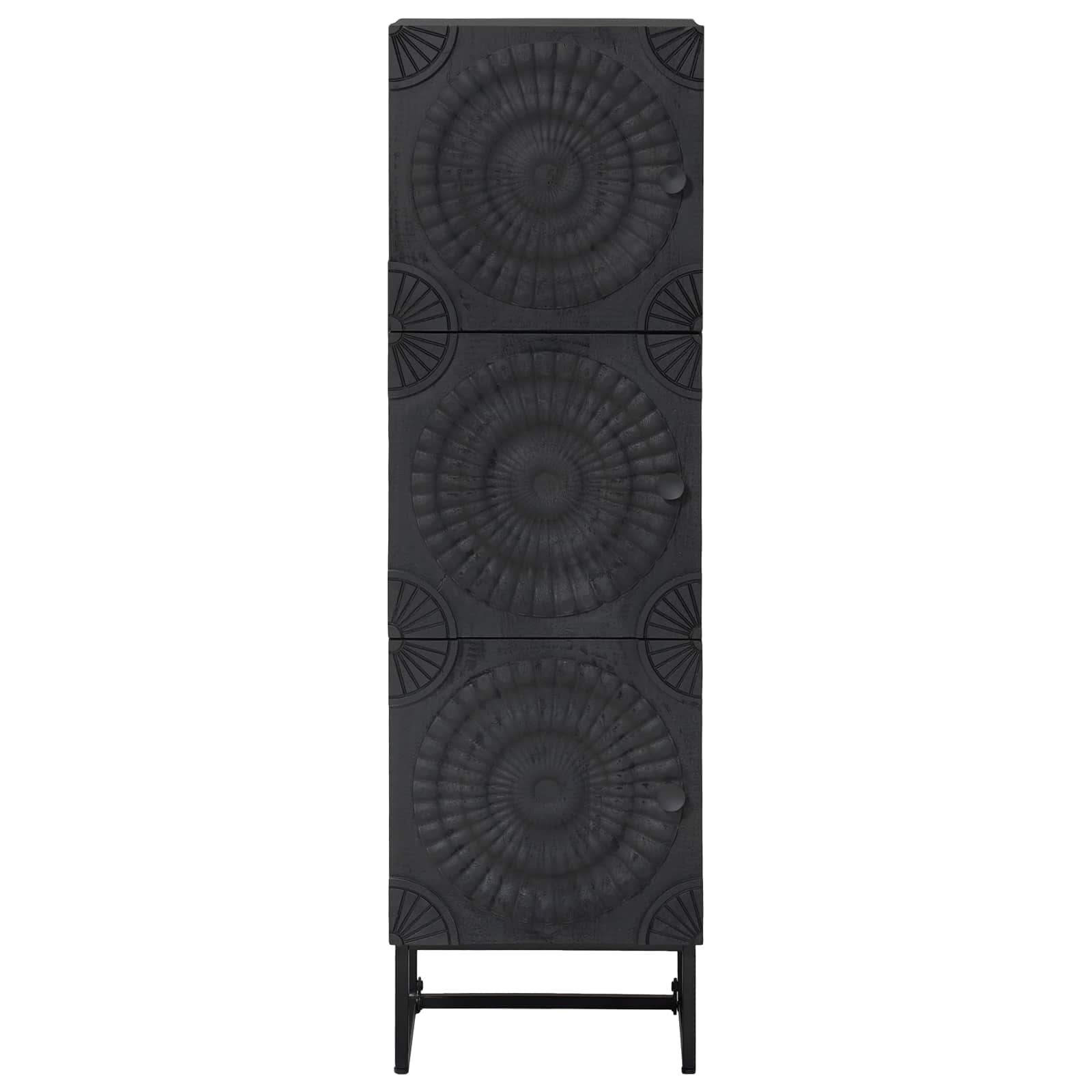 Haut Armoire Noir 35 x 30 x 120 cm - XIOS