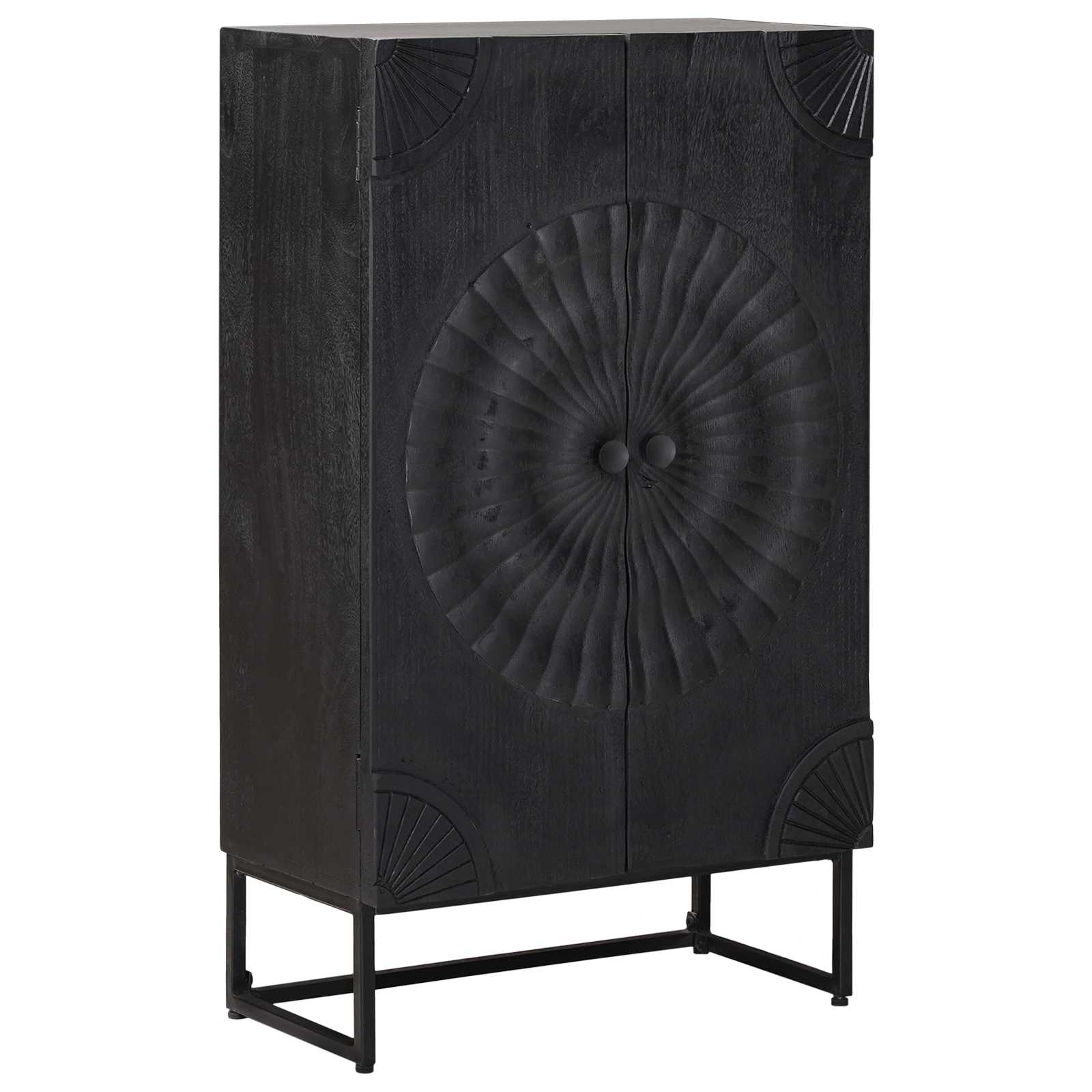 Haut Armoire Noir 55 x 30 x 95 cm - XIOS