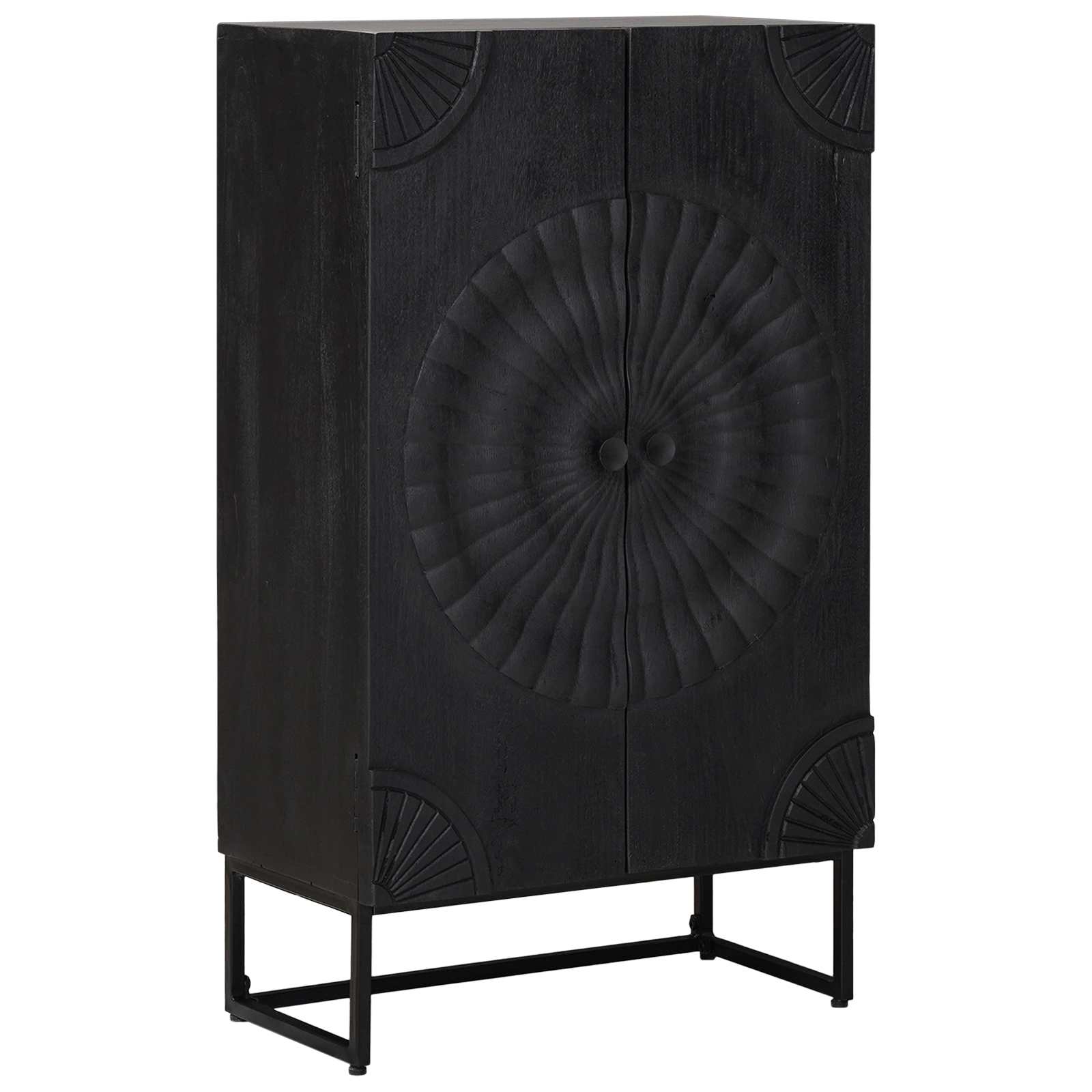 Haut Armoire Noir 55 x 30 x 95 cm - XIOS