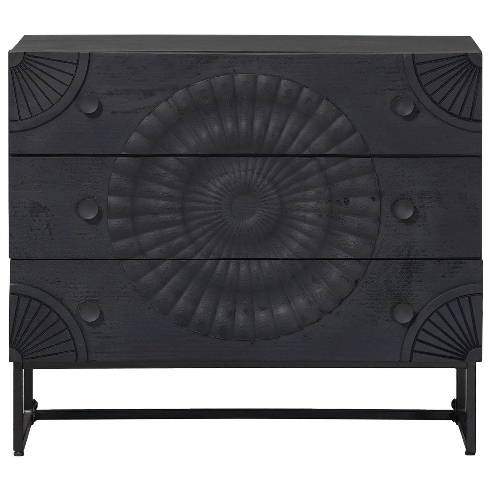 Armoire à tiroirs avec tiroir Noir 75 x 30 x 65 cm - XIOS